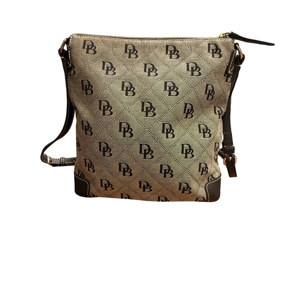 Dooney & Bourke Gray and Black Messenger Bag - Picture 3 of 15